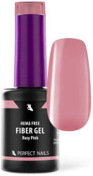 Perfect Nails Fiber Vitamin Base Gel - Hema Free Erősített Gél Lakk Alap - Rosy Pink - 8ml - Perfect Nails
