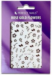 Perfect Nails Körömmatrica - Rose Gold Flowers - Perfect Nails