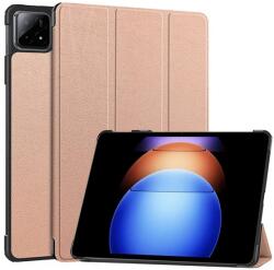 Gigapack GP-157498 Tablet Tok - Xiaomi Pad 6s Pro, Asztali tartós, Oldalra Nyíló, Aktív Flip, Rozéarany