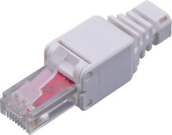 WaliSec Conector - RJ45-6U-TL (RJ45, Cat6, ecranat, 8P8C, placat cu aur, fără scule) 2 buc/pachet (RJ45-6U-TL)