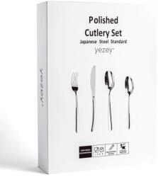  Tsubame ezüst evőeszközkészlet 24 darabos japán acél 18/10 SUS304 kézzel polírozott fényes ajándékba