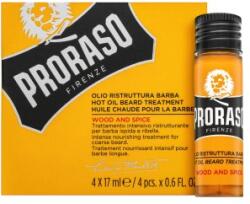 Proraso Wood And Spice олио Hot Oil Beard Treatment 4 x 17 ml