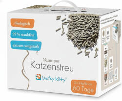 lucky kitty 2x6kg Lucky Kitty "Natur Pur" macskaalom zöldtea illattal