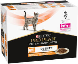 PRO PLAN Veterinary Diets 20x85 g PURINA PRO PLAN Veterinary Diets Feline OM ST/OX - Obesity Management csirke nedves macskatáp -5% kedvezmény