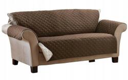 Verk Group Kifordítható kanapé huzat, Verk Group, Mikroszálas, 240 x 165 cm, Barna/Bézs (14701613040)