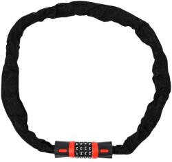 LEAN kerékpárzár, 60cm, 5 számjegyű kód, acél, időjárásálló