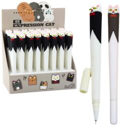 LEAN Masnis macska gél toll, kék kupakkal, fekete-fehér tintával, 16, 5 cm (21748)