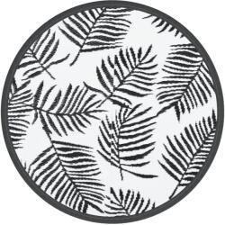 vidaXL kültéri szőnyeg ARAKIL fehér és fekete Ø200 cm PP 368472 (368472)