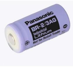 Panasonic elem, BR-2/3AGN, 1450mAh, szén-fluorid lítium, ipari, 1db/csomag (BR-2/3AGN)