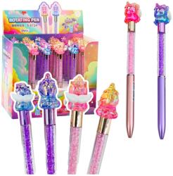 LEAN Unikornis figurás gél toll, vegyes fekete és színes tinta (21780)