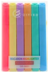 LEAN színes filctoll készlet, 6 darabos, rózsaszín, kék, lila, zöld, sárga, narancssárga, 13, 5x9x1cm (21007)