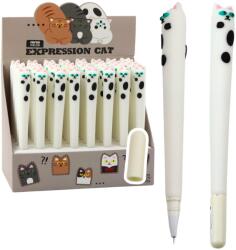 LEAN Cat gél toll, kék kupak, tintával, fehér, 16, 5 cm (21749)