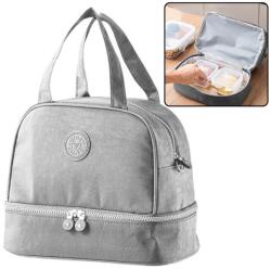 LEAN Termozsák, LEAN, ezüst, 27x25x16cm, állítható pánttal (24940)