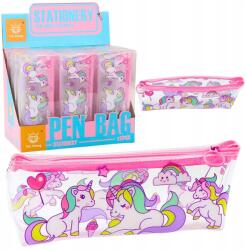 Lean Átlátszó tolltartó unikornisokkal, LEAN, 20x8, 5x4cm, 12 darabos készlet (375357096)