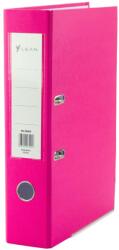 LEAN A4-es mappa, LEAN, PVC fóliával borított karton, fém emelőkaros mechanizmus, gerincszélesség 80 mm, rózsaszín (26809)