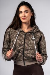 NEBBIA Relaxed Zip Hoodie POWER 895 Light brown camo - LIGHT BROWN CAMO (S) - NEBBIA