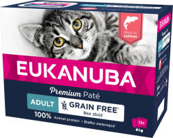 EUKANUBA macska tasak MP adult Grain Free lazac 12x85g