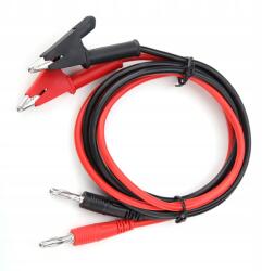  P1040 Multiméter Mérőkábelek 1M 4MM-ES Végekkel, Csiptetőkkel, 2 Db (YB00185233)