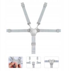  Csecsemő biztonsági öv, 5 pontos vállpántok az etetőszékhez (Pasek na krzesło POM szary)