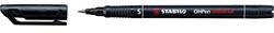 STABILO Marker alkoholos, 0, 4 mm, Stabilo "OHPen S", fekete (07.0059901)