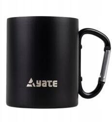 Yate Bögre karabinerrel Color 0, 3 l rozsdamentes acél fekete (8595053907021)