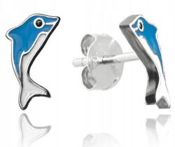  Ezüst Gyerek Fülbevaló Minet Kék Delfinek JMAD0041DE00 (JMAD0041DE00)