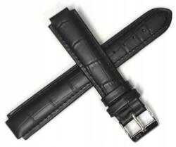 Jordan Kerr Fekete Bőr Óraszíj Adriatica 12/18 mm Krokodil ADR18.015. 01 (ADR18.015.01)