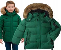 F-26 Téli kabát zöld pihe-puha nagyon meleg szintetikus pehely Szőrme 6 116 (YF-2045A2)