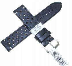 Morellato Fekete Perforált Bőr Olasz Szíj Morellato Brahms 20 mm X5807 (Pasek do zegarka ręcznie szyty włoski)
