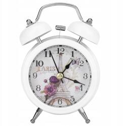  Ébresztőóra Retro Klasszikus Óra Csengővel Fehér (JY09815-02)