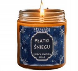 MamasiCandle Szója illatgyertya 120ml Hópelyhek gyanta balzsam