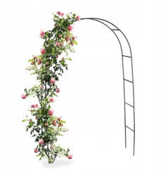 Greenmill Kerti pergola íves rózsa kúszónövényekhez acél zöld dísz 240 cm (GR4313)