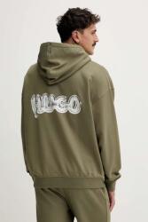 HUGO Blue pamut melegítőfelső - zöld M - answear - 33 790 Ft