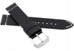 JVD Fekete Bőr Óraszíj 24 mm Jvd R42301- (R42301-24)