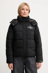 Calvin Klein Jeans rövid kabát - fekete L - answear - 50 990 Ft