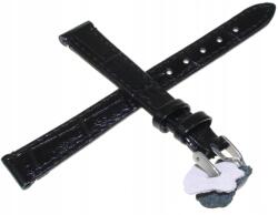 Diloy Fekete Bőr Óraszíj 12 mm Diloy 402 (402.12.1)