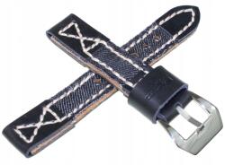 Diloy Óraszíj 18 mm Diloy 391.18. 1 Bőr-farmer (pasek skórzano-dżinsowy do zegarka 18 mm)