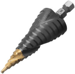 Denzel 4-32 mm lépcsősfúró M2 hatlap, bitbefogású, P6M5 acél, Titán- nitrid bevonat (7236067)