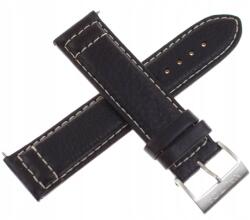  Fekete Varrott Bőr Sima Óraszíj Nautica A18641G 22 mm (PA18641G)