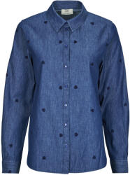 Jacqueline de Yong Cămăși și Bluze Femei JDYLOVE L/S EMBR SHIRT JDY albastru EU L