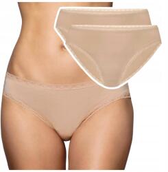 Atlantic Bugyi Női sima bikini 2-pack Atlantic *XL (2BLP-055-Beżowy-XL)