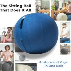 Backerz Ülőlabda ergonomikus irodai és otthoni bútor, 55 cm, fekete (8719992724307)
