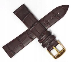 Jordan Kerr Barna Ragasztott Bőr Óraszíj Adriatica A1230 20 mm Krokodil (ADR20.006.05G)
