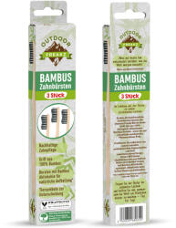 Outdoor Freakz bambusz fogkefe aktív szenes sörtével 3 db