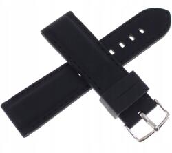 Tekla Fekete Szilikon Sima Óraszíj 24 mm Tekla S10.24 (S10.24)