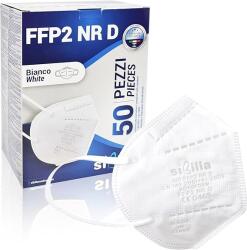  Sibilla Maszk FFP2 Nr D, 50 db, fehér, 5 rétegű, hajra