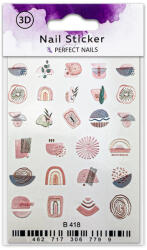 Perfect Nails Körömmatrica - 3D Pale Design - Perfect Nails (PEN-PNDM82)