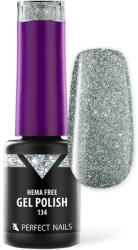 Perfect Nails HEMA FREE Gél Lakk - 134 Glam Silver - 4ml - Perfect Nails (PEN-PNZHF4134)