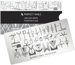 Perfect Nails Körömnyomda Lemez - Line & Shape - Perfect Nails (PEN-PNDNY069)