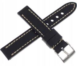 Tekla Fekete Bőr Óraszíj Tekla 18 mm W11 (W11.18)